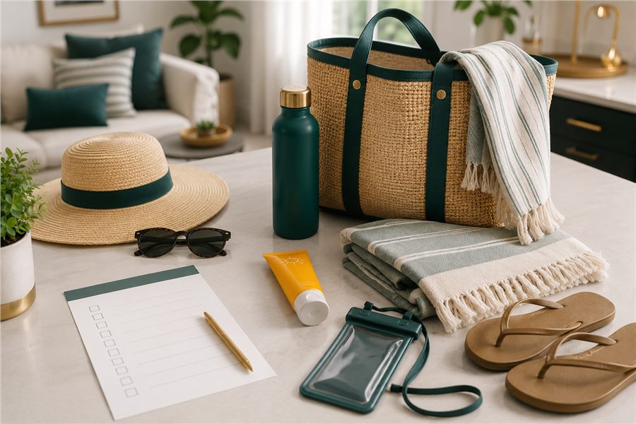 Beach day packing list preview