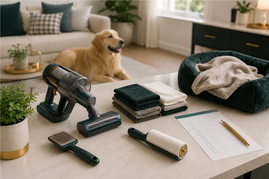 Pet hair cleaning routine checklist preview